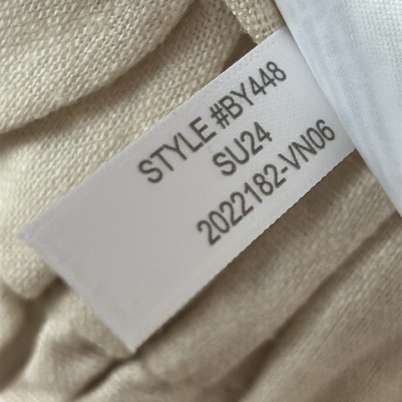 J. Crew Factory Pleated linen-blend short with elastic waist dusty ivory Size 10 - Picture 7 of 15